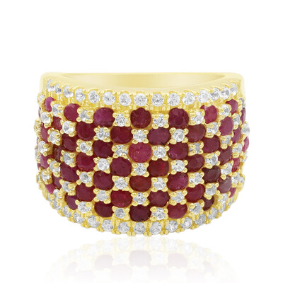 Bague en argent et Rubis