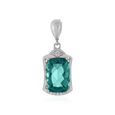 Pendentif en argent et Fluorite d'Esperanza