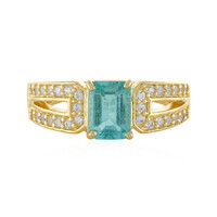 Bague en argent et Apatite bleue