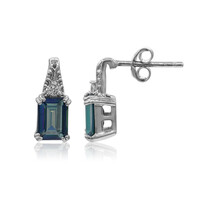 Boucles d'oreilles en argent et Topaze Neptune