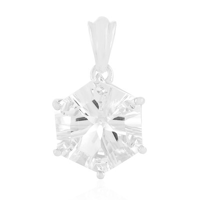 Pendentif en argent et Quartz blanc
