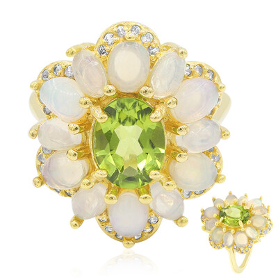 Bague en argent et Péridot