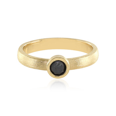 Bague en argent et Diamant noir