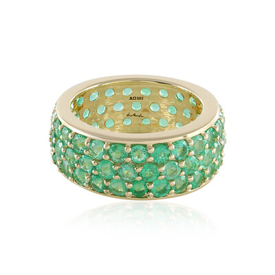 Bague en or et Emeraude de Russie (de Melo)