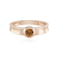 Bague en or et Zircon orange