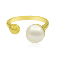 Bague en argent et Perle de culture d'eau douce (TPC)