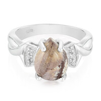 Bague en argent et Jaspe dendritique de Sonora