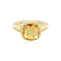 Bague en argent et Citrine