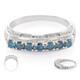 Bague en argent et Diamant fantaisie