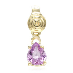 Pendentif en or et Tourmaline cuprifère rose