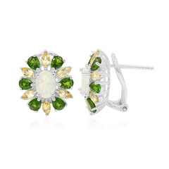 Boucles d'oreilles en argent et Opale Welo
