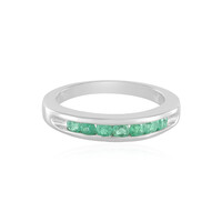 Bague en argent et Emeraude de Colombie