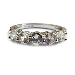 Bague en argent et Zircon