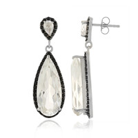 Boucles d'oreilles en argent et Quartz blanc