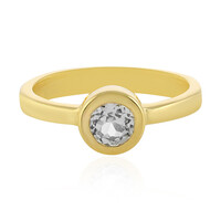 Bague en argent et Topaze blanche