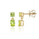 Boucles d'oreilles en or et Sphène de Capelinha