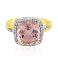 Bague en or et Morganite AAA du Brésil (AMAYANI)