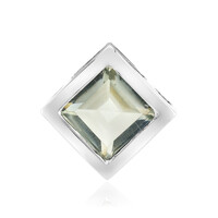 Pendentif en argent et Améthyste verte