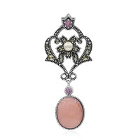 Pendentif en argent et Opale rose (Annette classic)