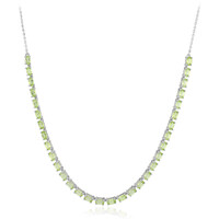 Collier en argent et Péridot de Birmanie
