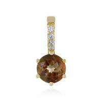 Pendentif en or et Pierre du Soleil de l’Orégon