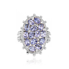 Bague en argent et Tanzanite (Dallas Prince Designs)