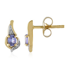 Boucles d'oreilles en argent et Tanzanite