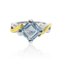 Bague en argent et Topaze bleu ciel