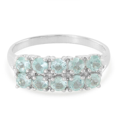 Bague en argent et Apatite bleue