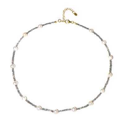 Collier en argent et Perle blanche de culture d'eau douce