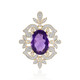 Pendentif en or et Améthyste de Zambie (SUHANA)