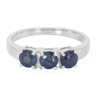 Bague en argent et Saphir du Laos