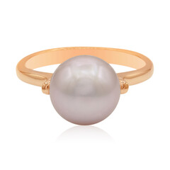 Bague en argent et Perle de culture d'eau douce (TPC)