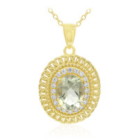 Collier en argent et Améthyste verte