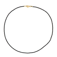 Collier en argent et Spinelle noir
