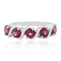 Bague en argent et Grenat Rhodolite