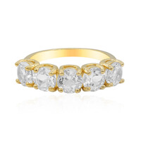 Bague en argent et Topaze blanche