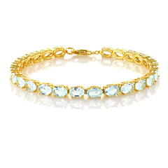 Bracelet en argent et Topaze bleu ciel