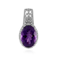 Pendentif en argent et Améthyste du Maroc