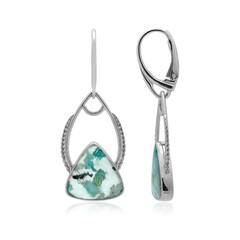 Boucles d'oreilles en argent et Silice de gemme (Bali Barong)