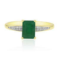 Bague en or et Emeraude de Zambie