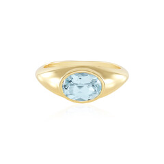 Bague en argent et Topaze bleu ciel