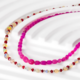 Collier en argent et Saphir rose de Madagascar