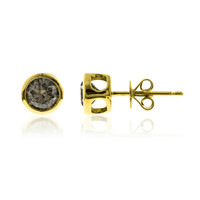 Boucles d'oreilles en or et Diamant chocolat SI2 (CIRARI)