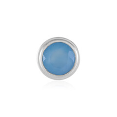 Pendentif en argent et Calcédoine bleue