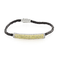 Bracelet en argent et Diamant jaune