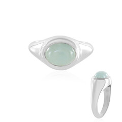 Bague en argent et Aigue-marine