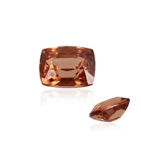  Zircon cognac 3,8 ct (gemme et boîte de collection)