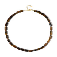 Collier en argent et Œil de Tigre