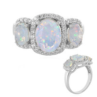 Bague en argent et Opale Welo